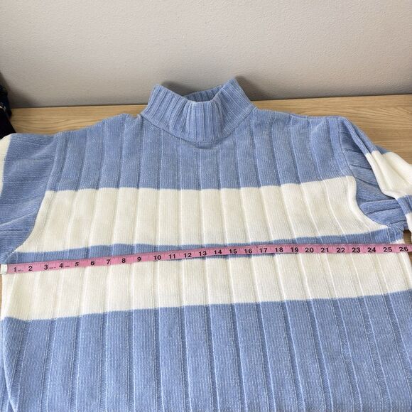 Y2K South Pole Mock Neck Sweater Men’s XL Baby Blue Hip Hop Streetwear Gorpcore - Picture 9 of 10